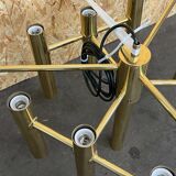XXL 60s 70s chandelier Gaetano Sciolari for Sciolari Brass with 37 flames