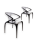 Paire de chaises "ava" bridge  par Song Wen Zhong  pour Roche Bobois