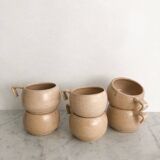 6 stoneware cups