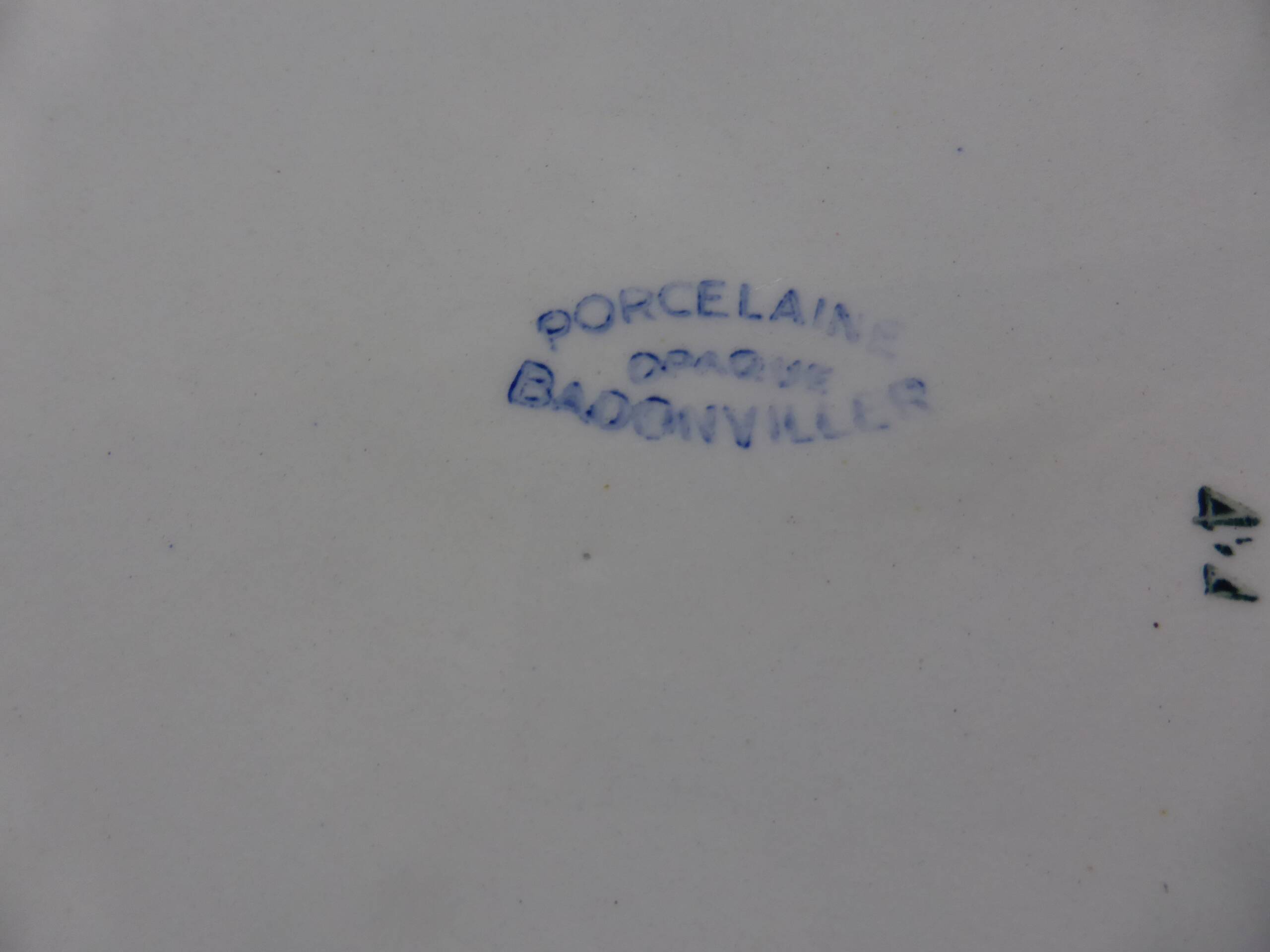 Service plate from the Badonviller factory 200860