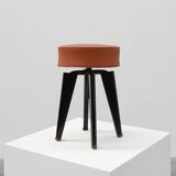 Iconic Clemenceau stool by André Domin and Marcel Genevière, France  1957