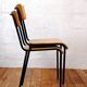 Chaise vintage d'écolier