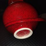 Ceramic rose heart vase by Fred and Andrée Stocker circa 1950