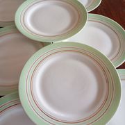 12 assiettes à dessert Descotte Reboisson & Barranger (D.R.B.) Limoges