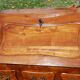 Sloping desk, secretary, donkey back Louis XV walnut.