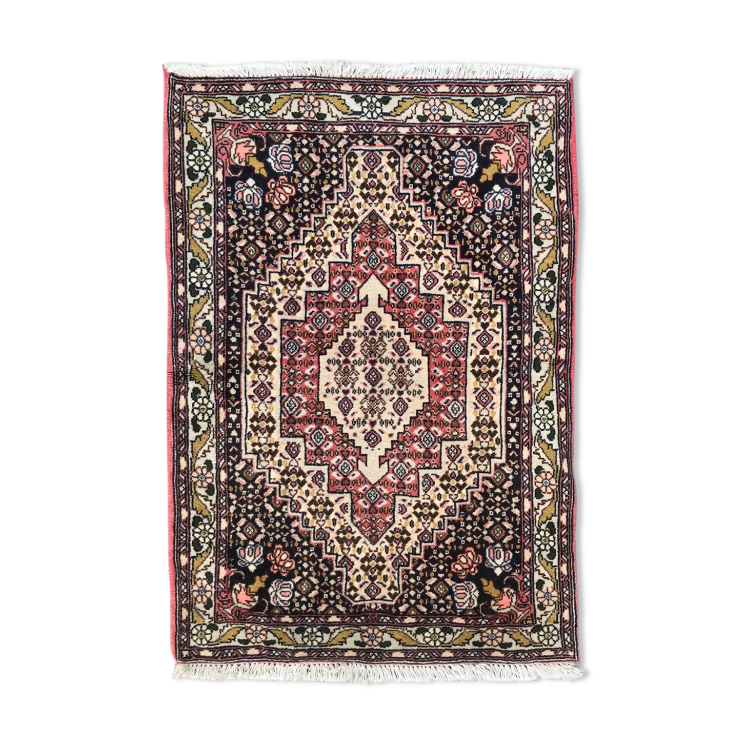 Handmade persian antique carpet from Abadeh 76x107cm