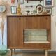 Buffet haut vintage en teck