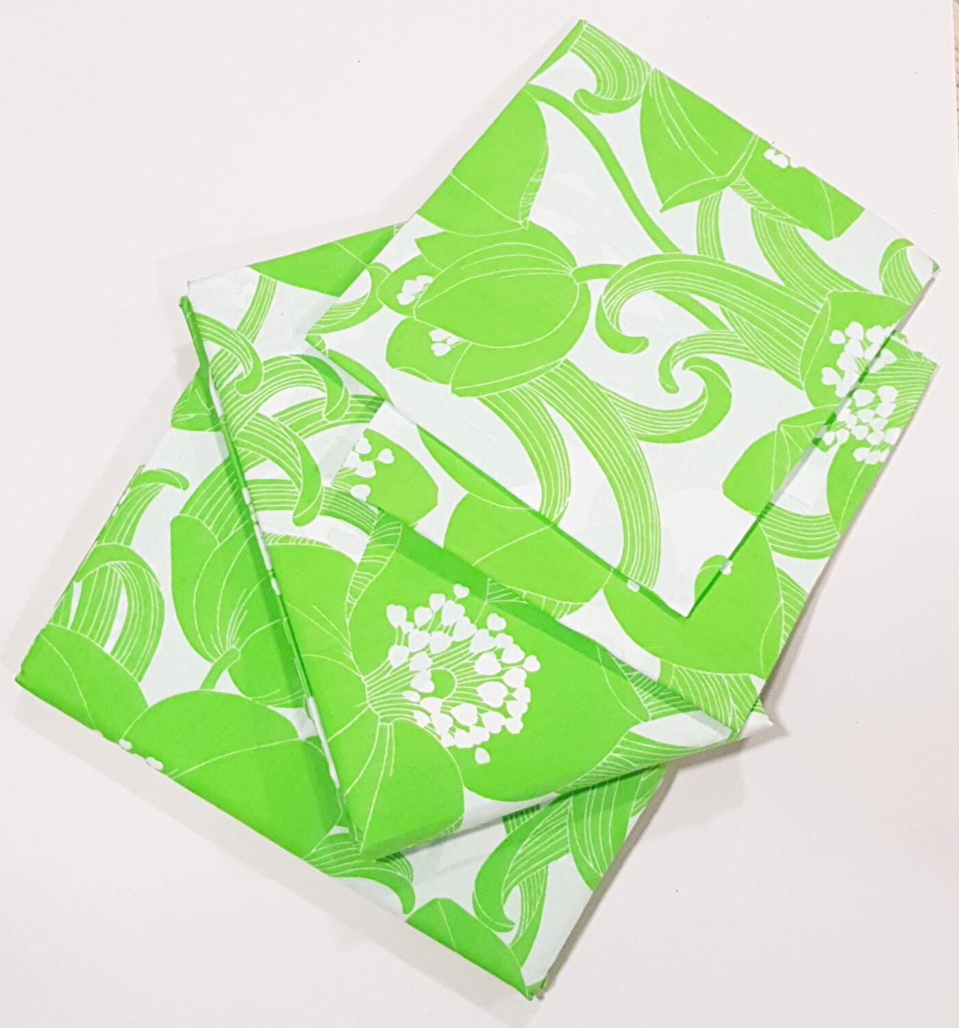 Ensemble de draps doubles des années 1970