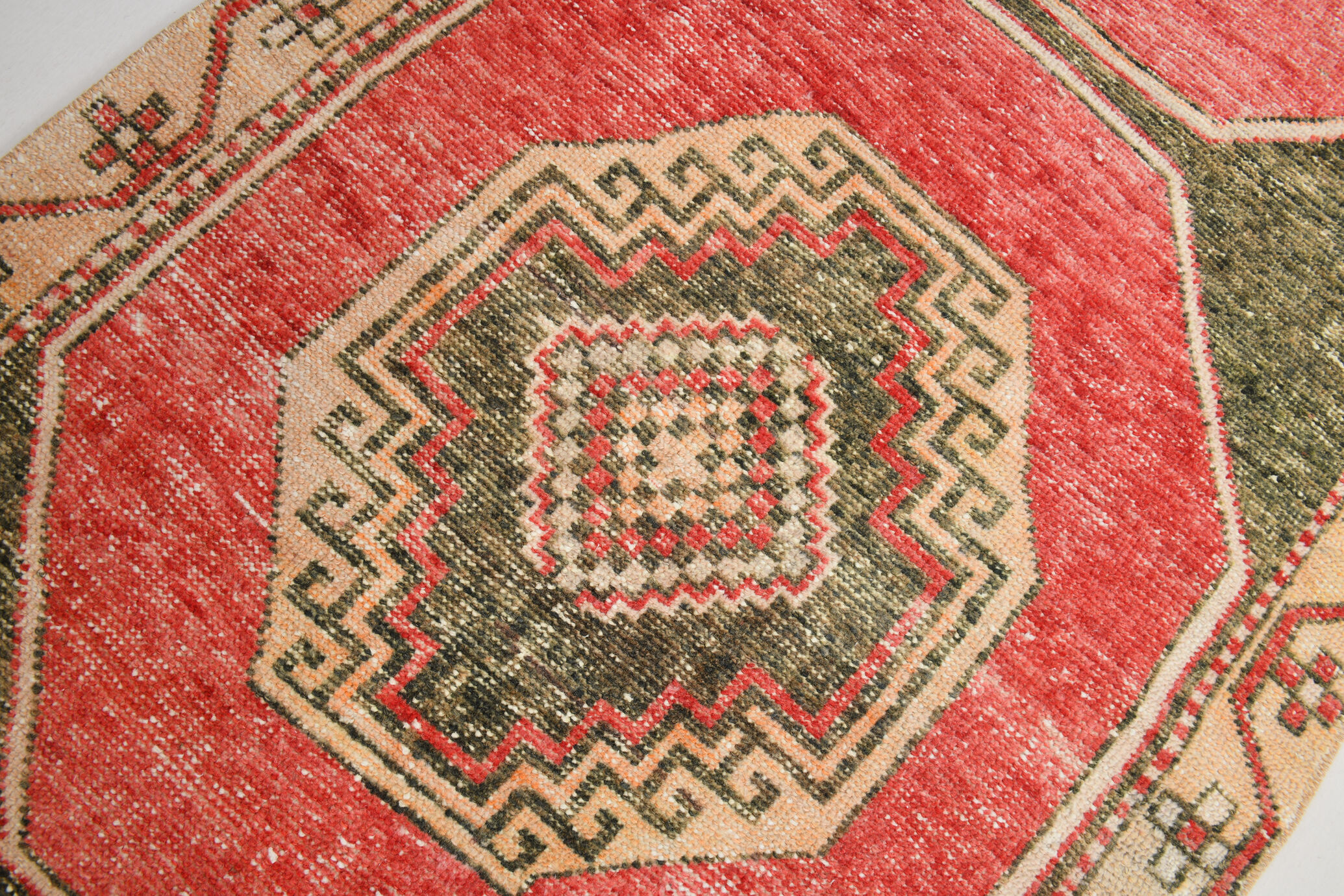 3x10 oriental geometric vintage runner rug,102x323cm