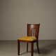 Ensemble de six chaises de salle à manger Art Déco, vers 1930.