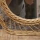 Rattan mirror  48x48cm