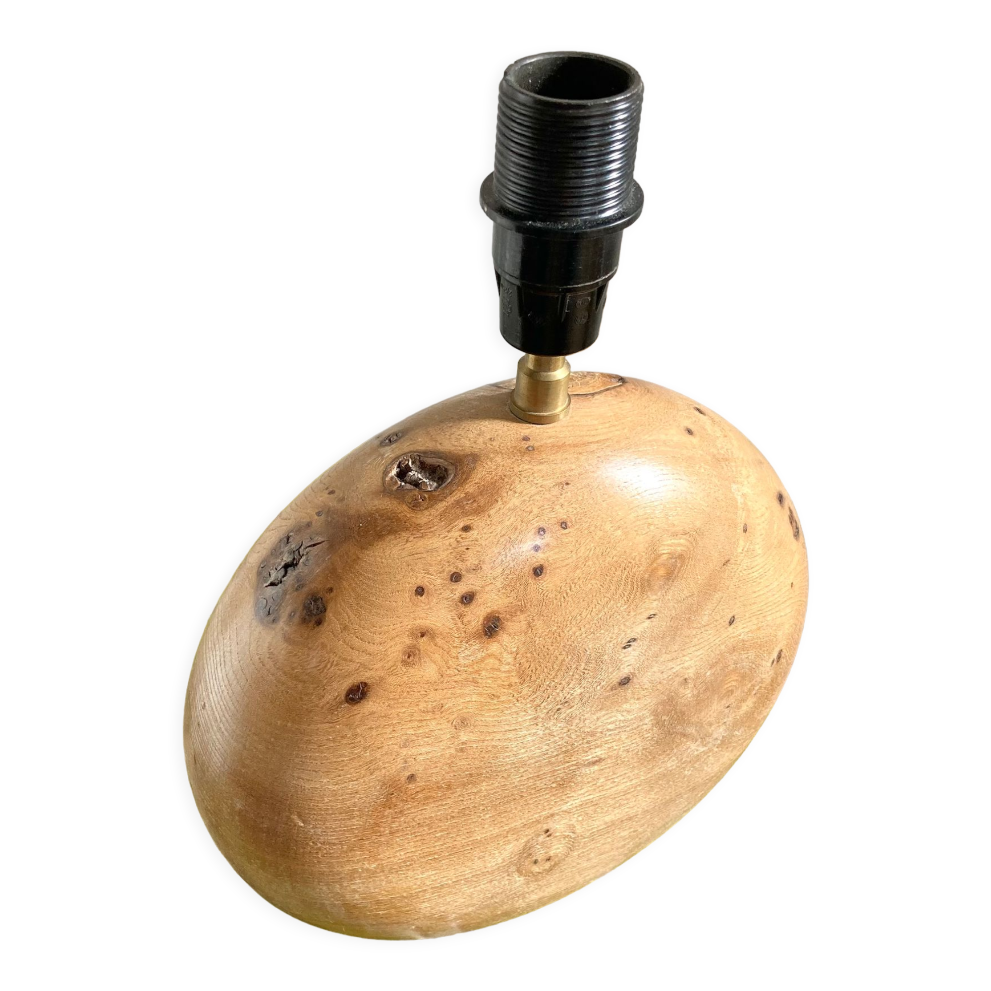Solid wood ball lamp