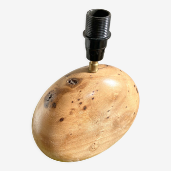 Solid wood ball lamp