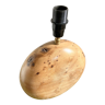 Pied de lampe en bois massif boule ou disque