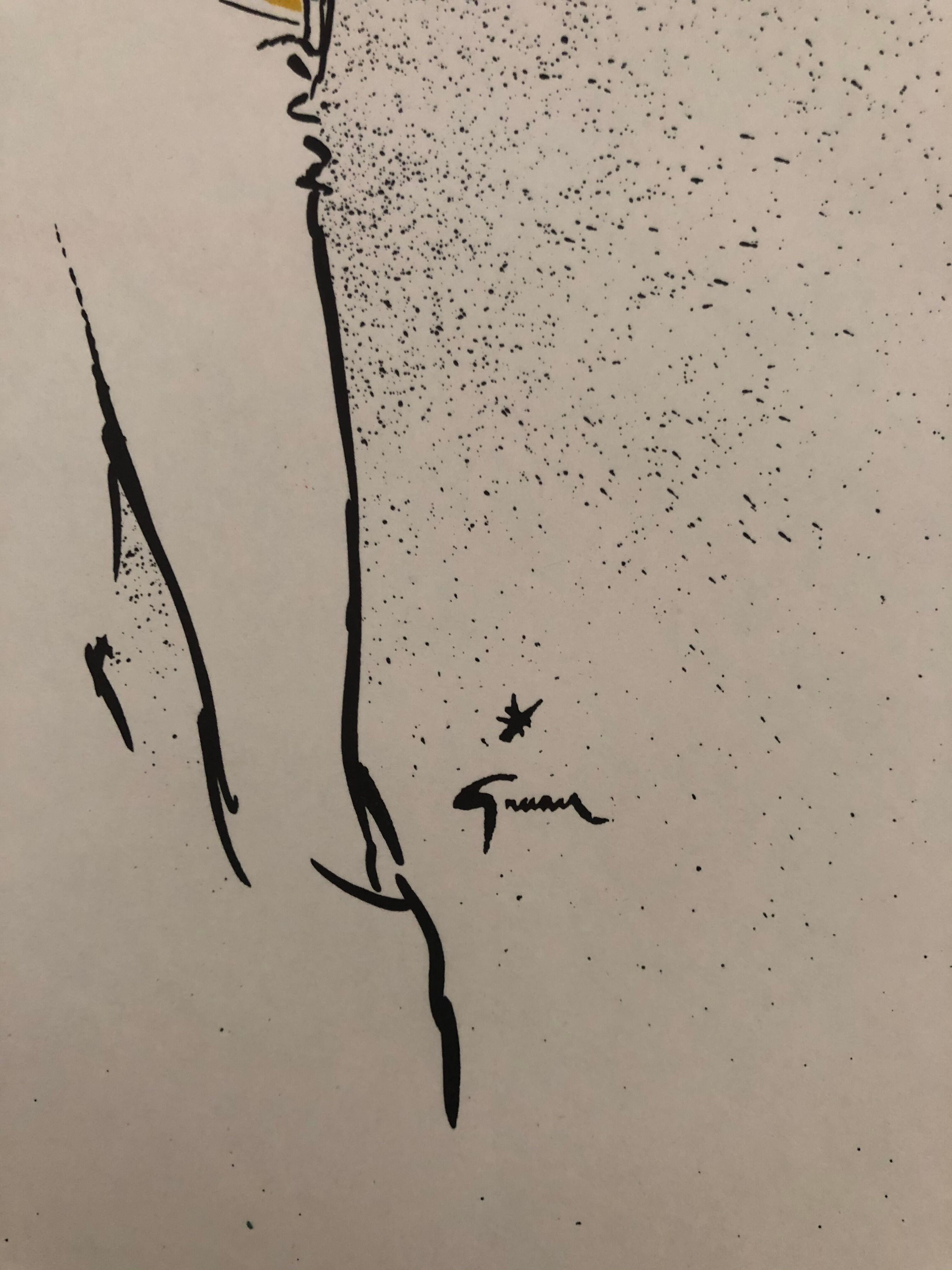 Fashion illustration 1957 by René Girard