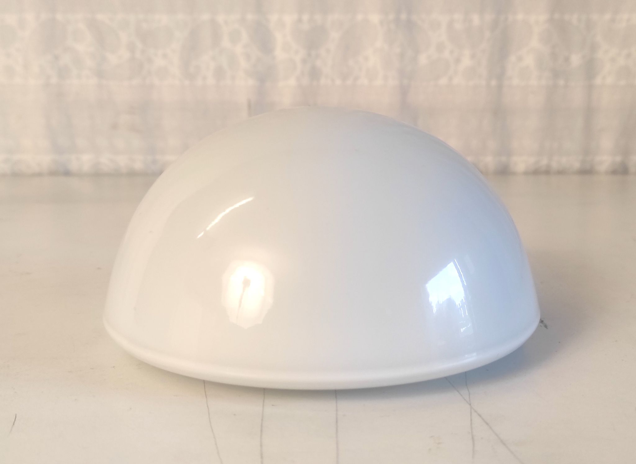 Ceiling lamp in opaline glass 16 cm, 60s/70s