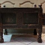 Small Afghan 19th Authentic Wedding Chest