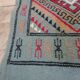 Blue berber kilim in pure wool carpet 54x103cm