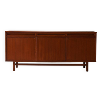 Scandinavian teak sideboard with doors and drawers, 1950s/60s