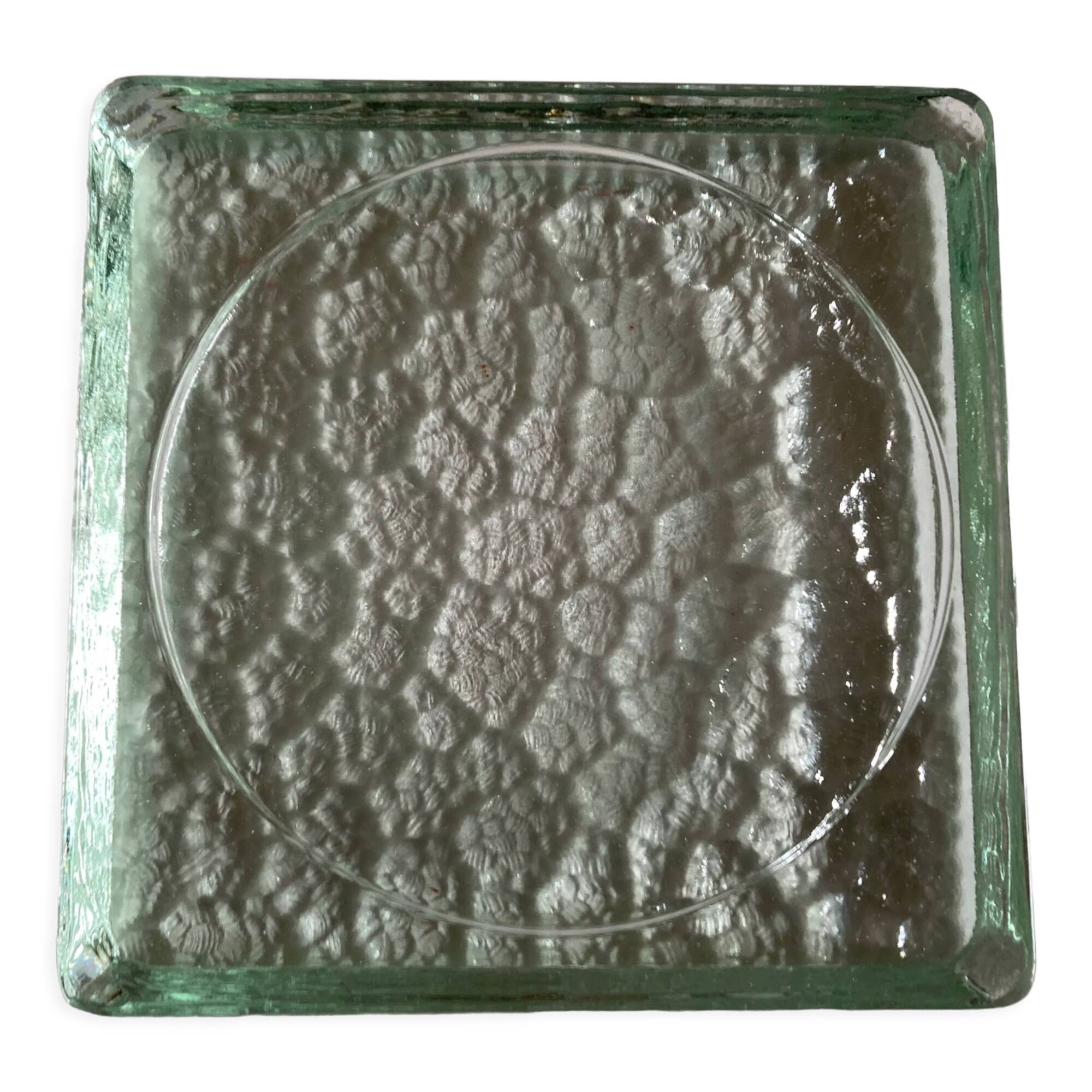 Product Pop Up Christmas 22 Empty pocket modernist glass pavement XXL pressed glass 1930-50