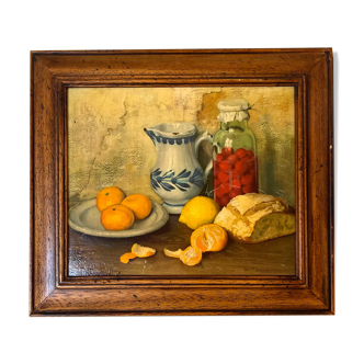 Illustration Robert Chailloux on wood.