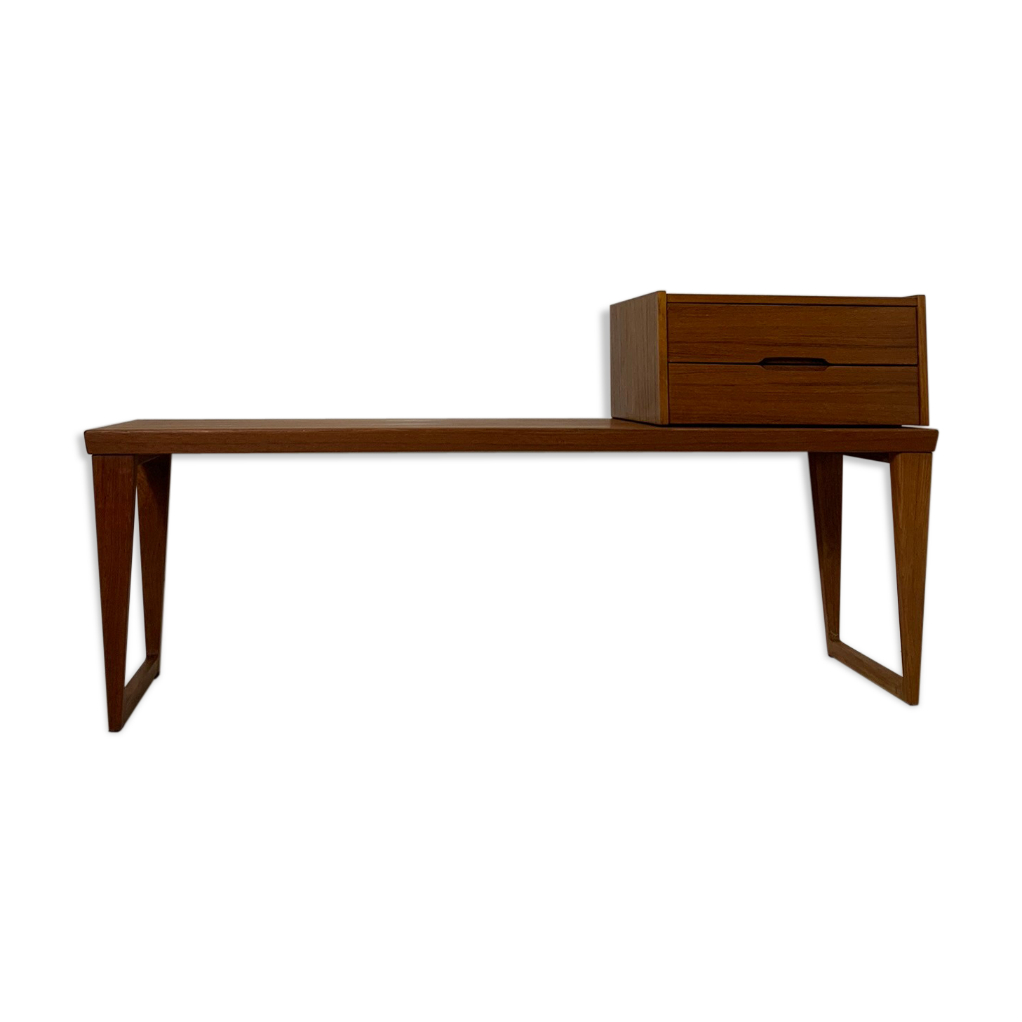 Danish mid-century teak bench Kai Kristiansen for Aksel Kjersgaard, 1960s