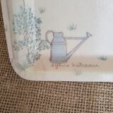 Plateau en fibre de verre Alpac France Sylvie Hétreau Camaieu vintage