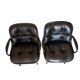 Paire de Fauteuils "Executive" Pollock pour Knoll - Cuir Noir