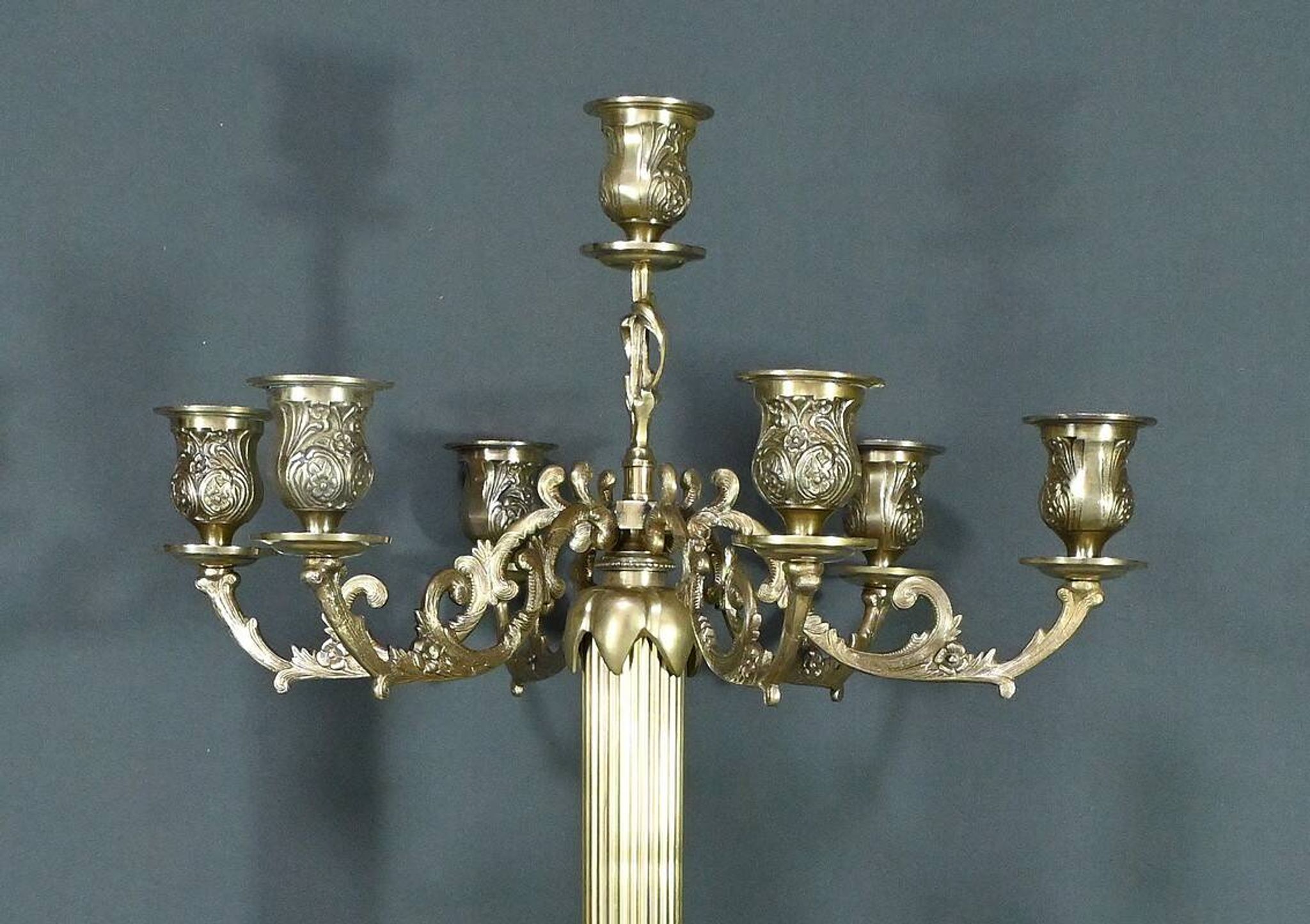 Important Bronze Candelabra, Louis XVI style – Late 19th century