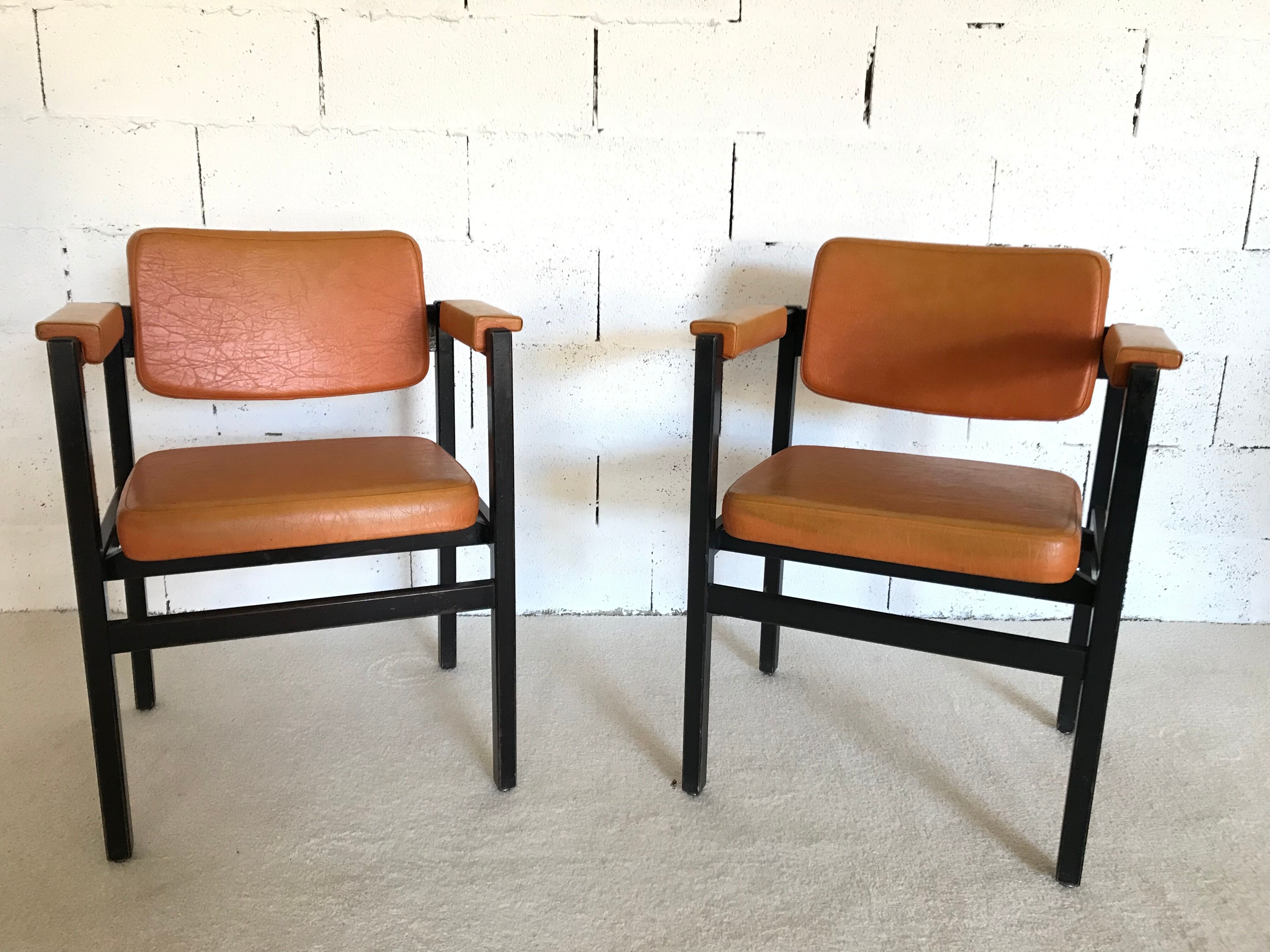 2 Fauteuils vintage années 80