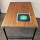 Vintage coffee table in wood and metal years 60/70