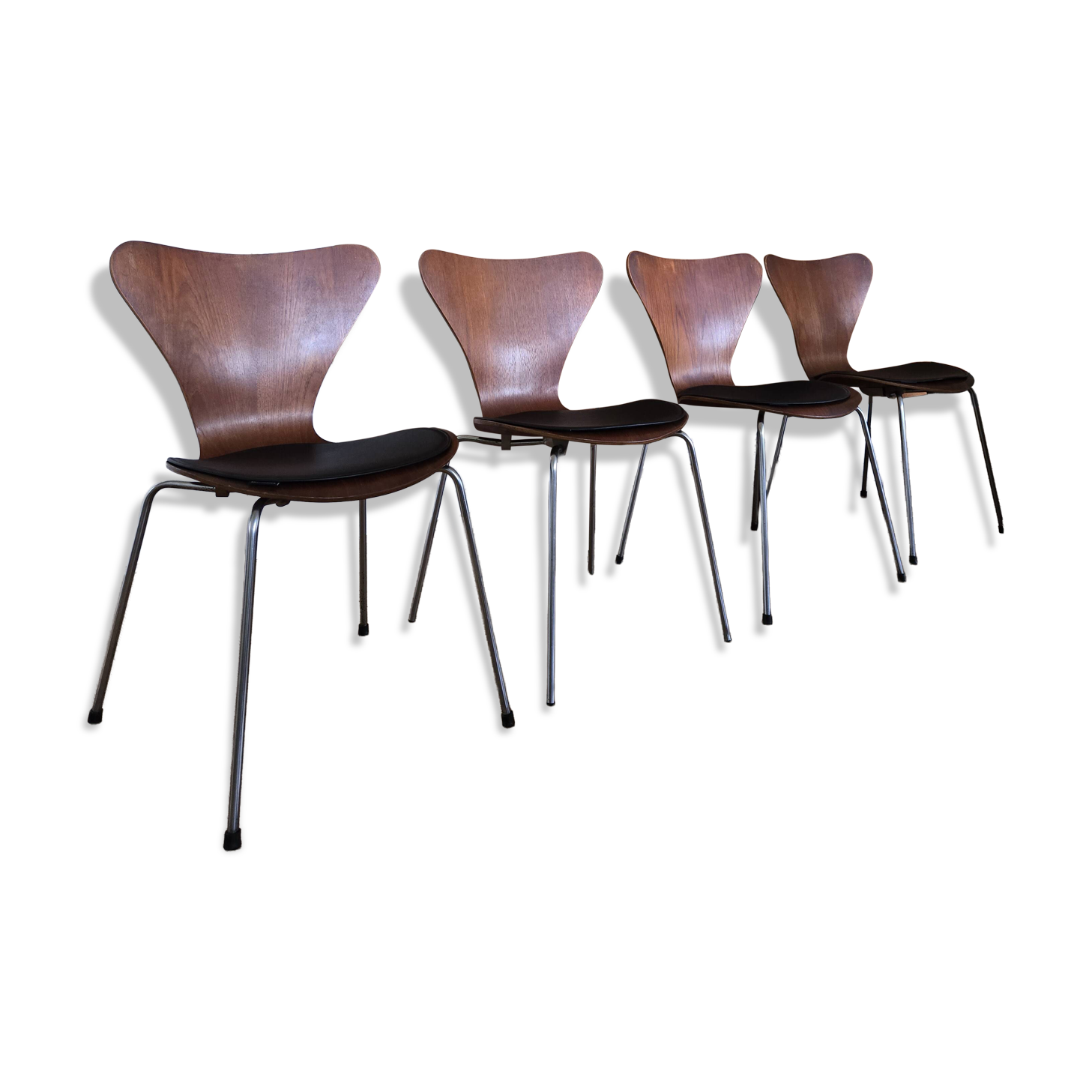 4 Jacobsen series 7 chairs from 1968 - Fritz Hansen