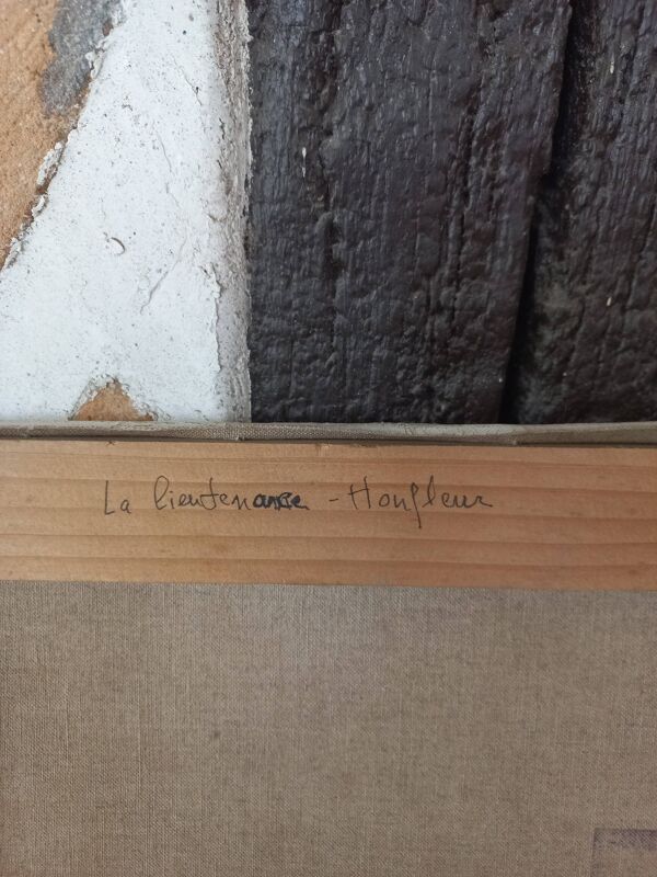 Huile sur toile Honfleur