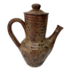 Large pyrite stoneware coffee pot, workshop work, 1970.