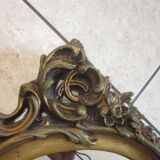 Gold mirror in platre 47x67cm