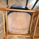 Series of four Scandinavian chairs