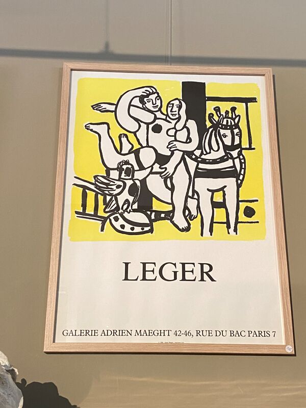 Affiche ancienne lithographie Fernard Léger Maeght