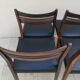 6 vintage teak chairs from the 1960s, Scandinavian Danish.
