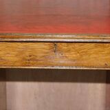 Rare oak partner's desk by Howard & Sons circa 1880 with leather.