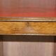 Rare oak partner's desk by Howard & Sons circa 1880 with leather.