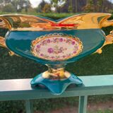 Vintage porcelain rose planter vase