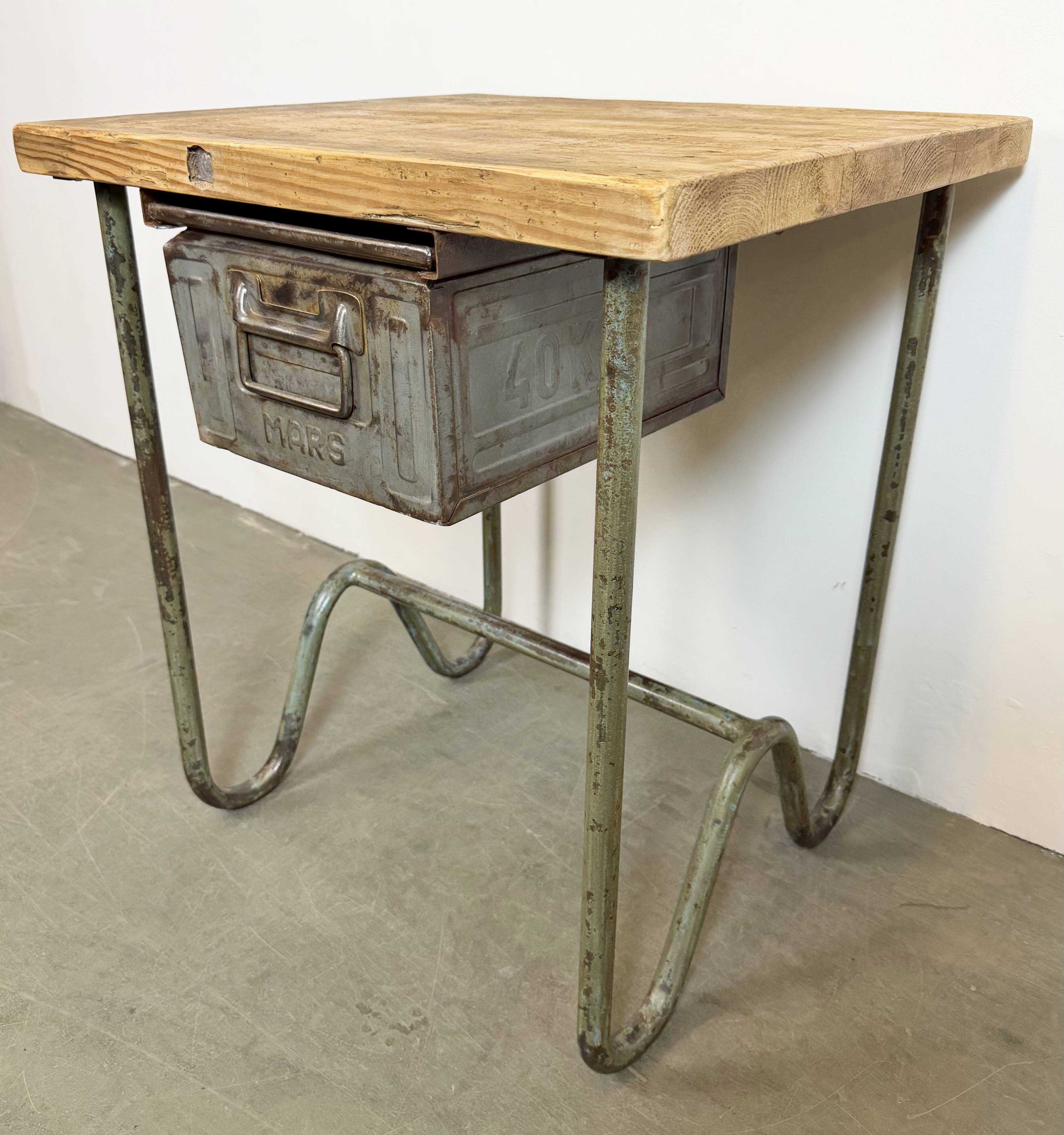 Vintage Industrial Worktable, 1960s