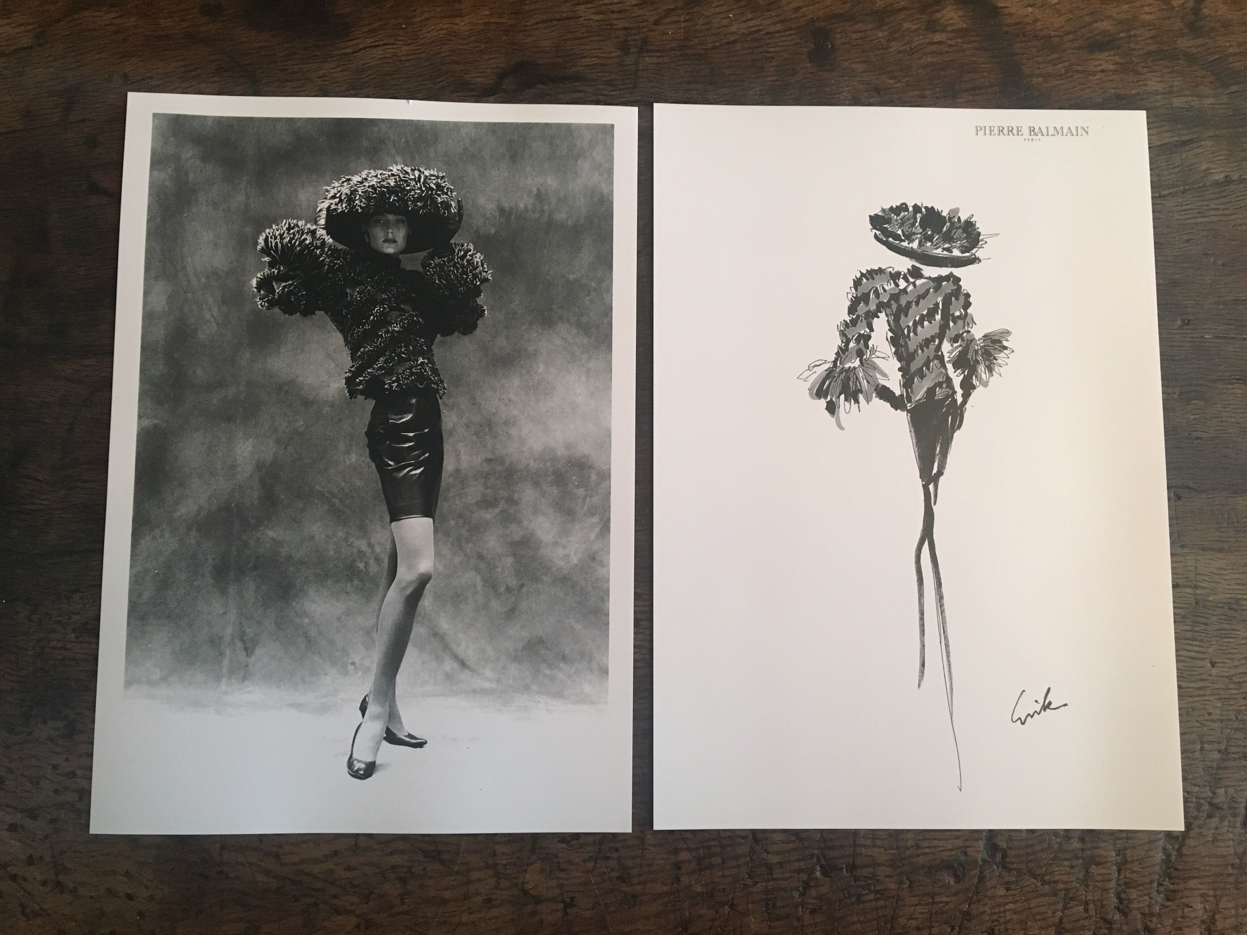 Illustration and press fashion photography "Pierre Balmain"