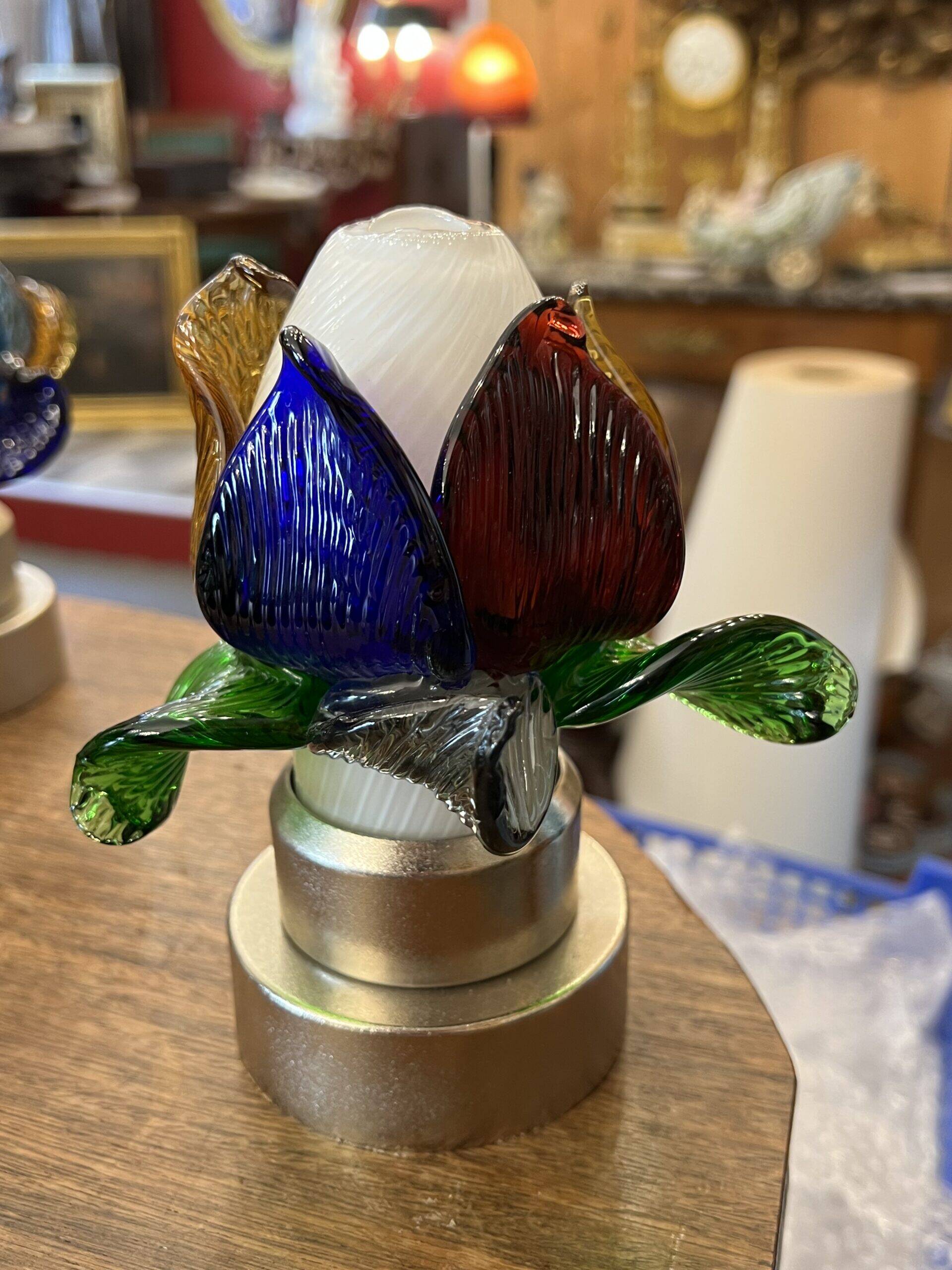 Rare series of 5 Murano Borek Sipek (1949-2016) flower-shaped sconces