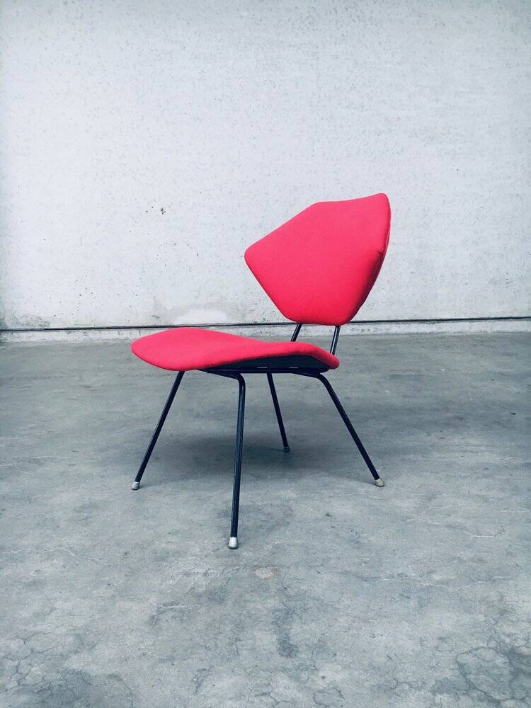 Set of Mid-Century Modern Low Side Chairs, Italy, 1950s