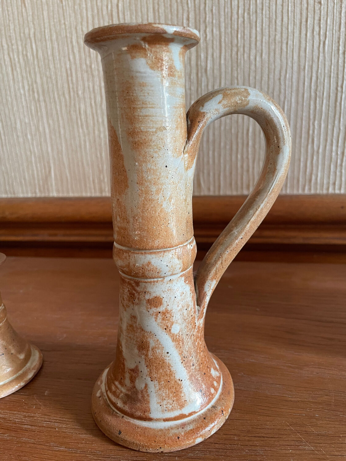 Stoneware candle holders