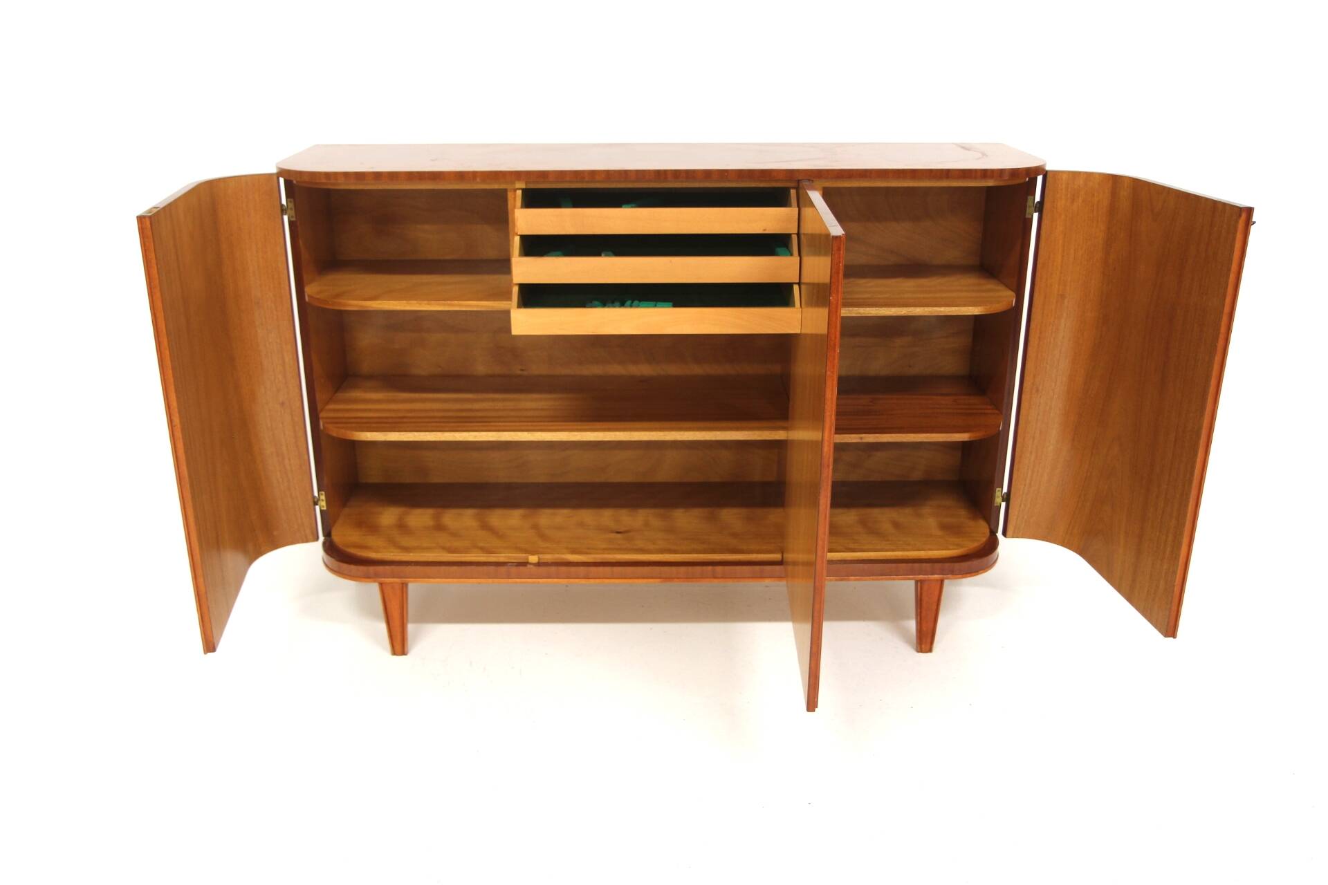 Scandinavian enfilade in mahogany, Swedish modern, Sweden, 1940.