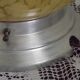 French Art Deco Ceiling Light Yellow & Gold Clichy Shade Metal Fitting 5464