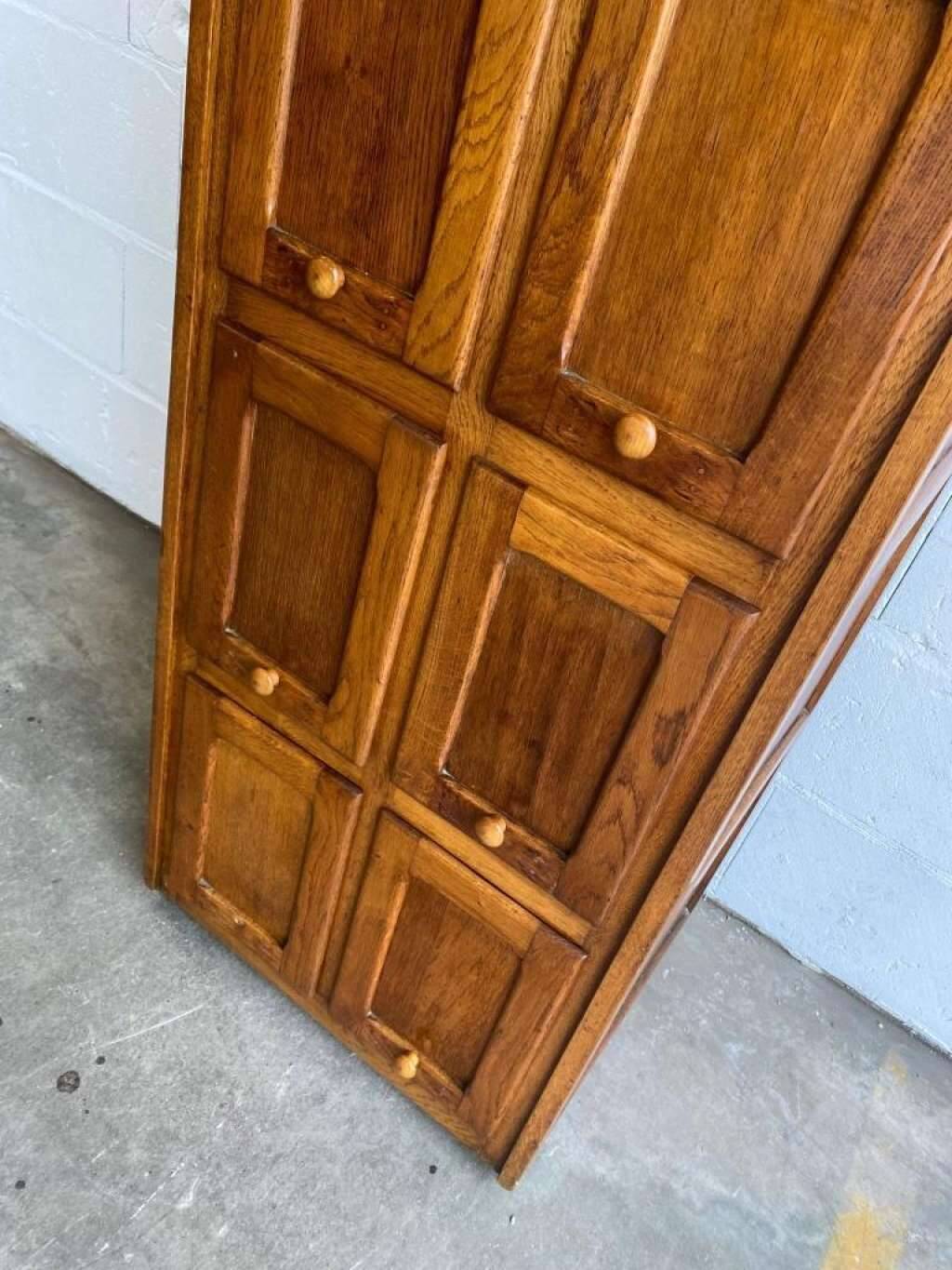 Filing furniture / commode / notary cabinet in vintage wood