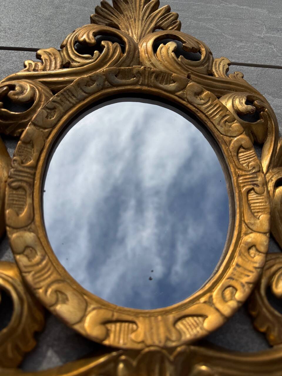 Pair of Italian Baroque mirrors, late 19th, early 20th century